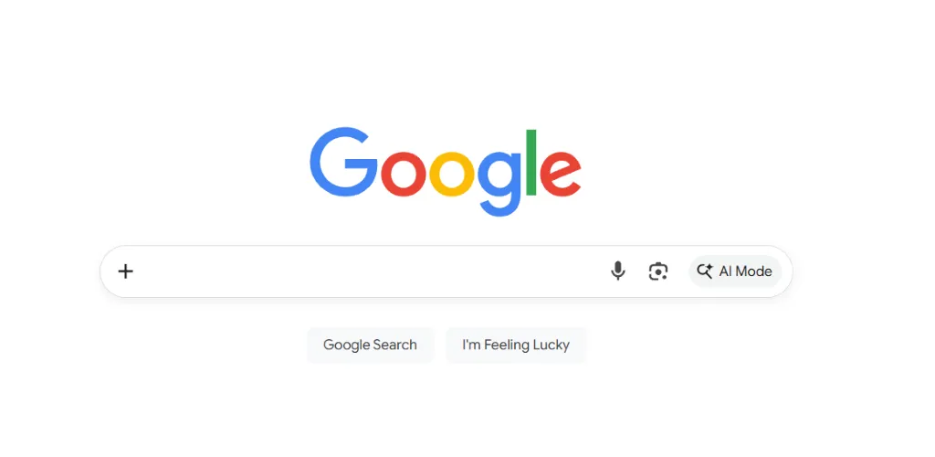浏览器成功访问 Google 首页的截图
